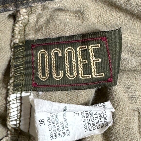 Vintage Ocoee Mens Trebark Camo Outdoor 6 Pocket Cargo Pants 38 100% Cotton - Picture 5 of 12